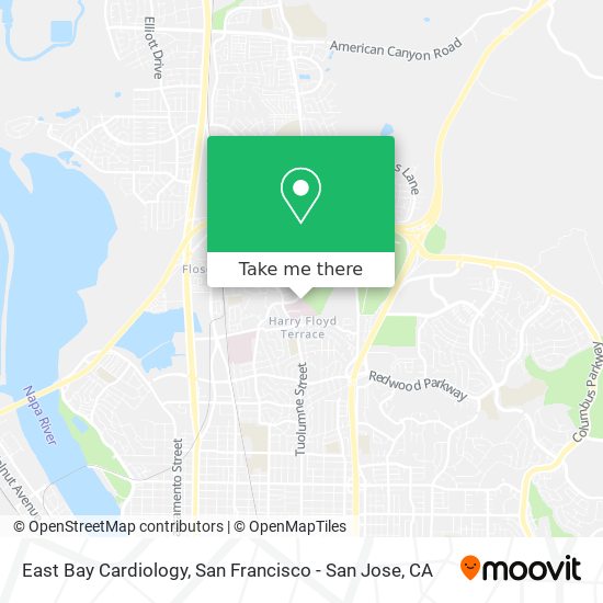East Bay Cardiology map