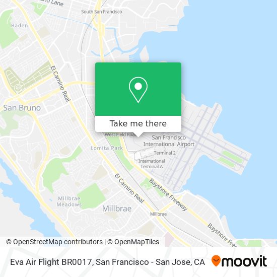 Mapa de Eva Air Flight BR0017