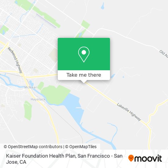 Mapa de Kaiser Foundation Health Plan