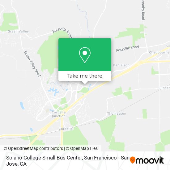 Solano College Small Bus Center map