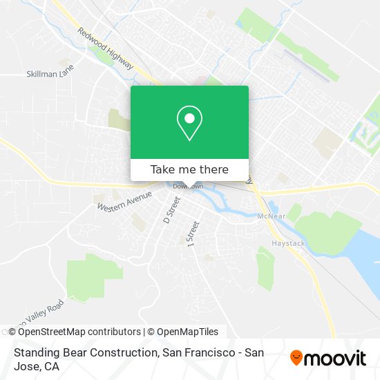 Mapa de Standing Bear Construction