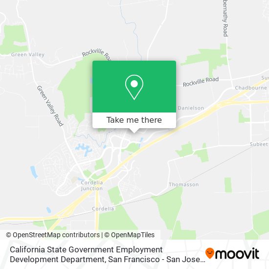 California State Government Employment Development Department map