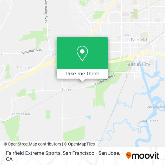 Fairfield Extreme Sports map