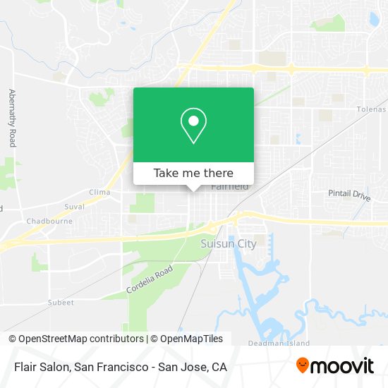 Flair Salon map