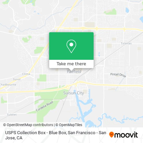 USPS Collection Box - Blue Box map