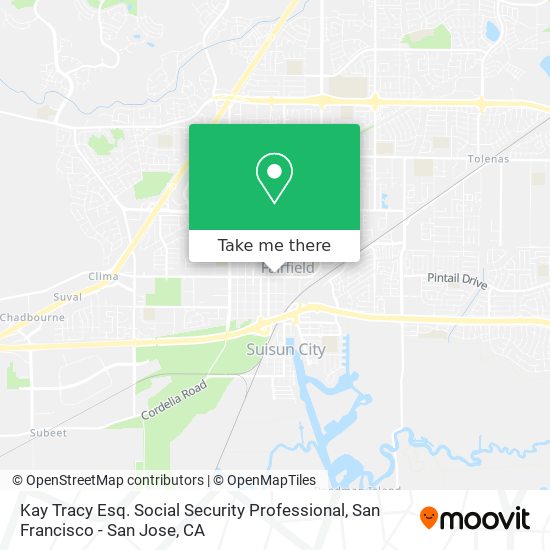 Kay Tracy Esq. Social Security Professional map