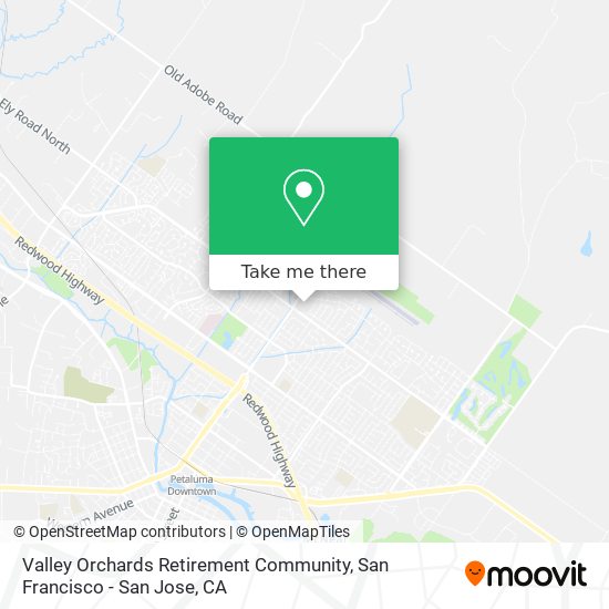 Valley Orchards Retirement Community map