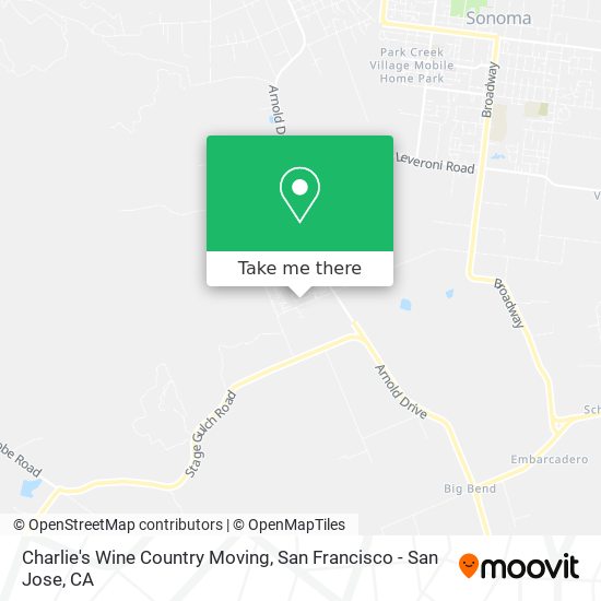 Charlie's Wine Country Moving map