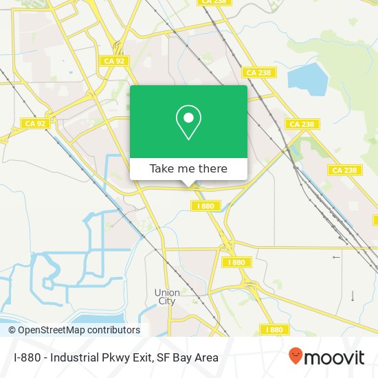 Mapa de I-880 - Industrial Pkwy Exit