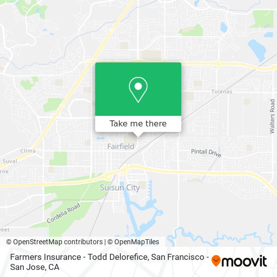 Mapa de Farmers Insurance - Todd Delorefice