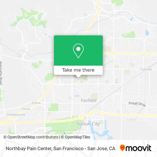 Mapa de Northbay Pain Center