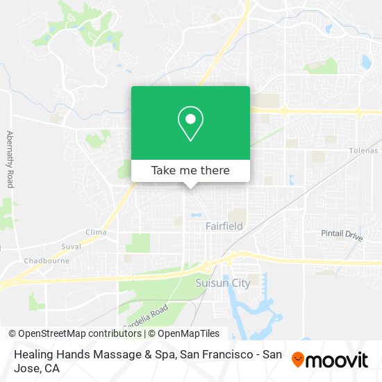Mapa de Healing Hands Massage & Spa