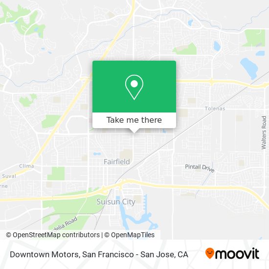 Downtown Motors map