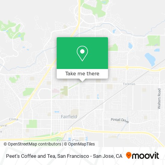 Peet's Coffee and Tea map