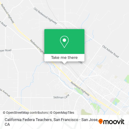 Mapa de California Federa Teachers