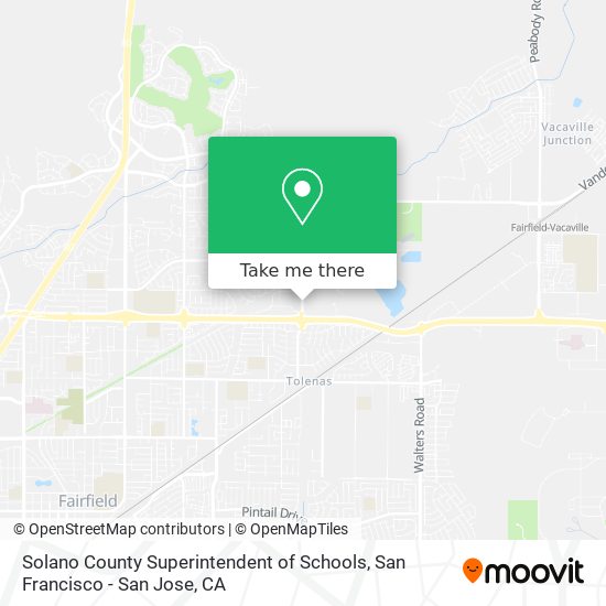 Mapa de Solano County Superintendent of Schools