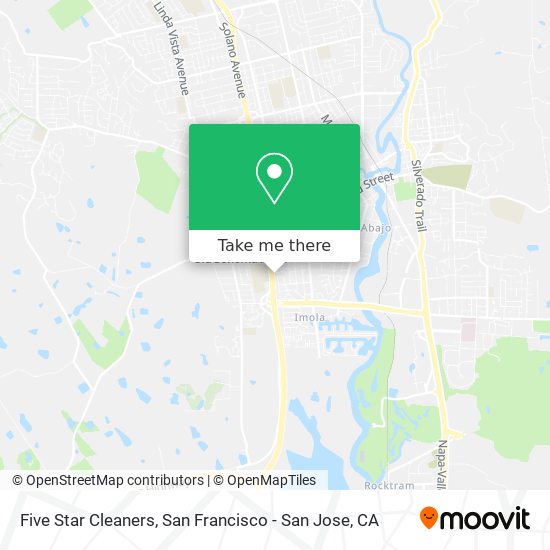 Five Star Cleaners map