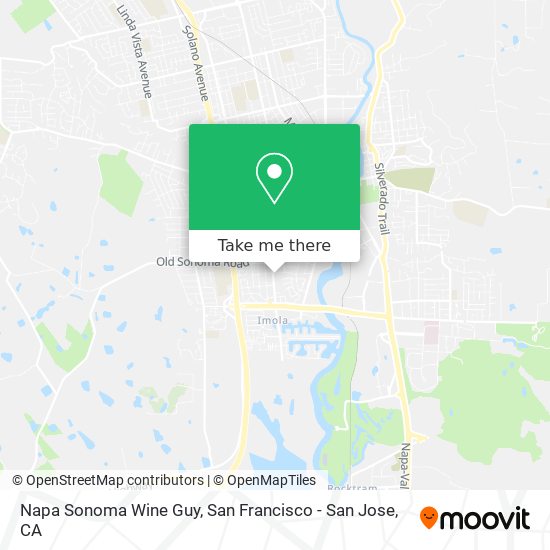 Napa Sonoma Wine Guy map