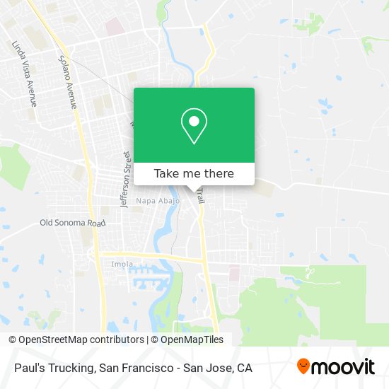 Paul's Trucking map