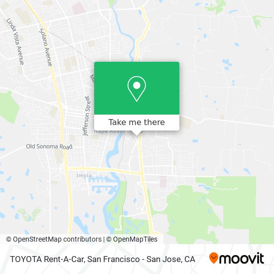 TOYOTA Rent-A-Car map