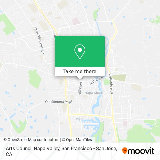 Mapa de Arts Council Napa Valley