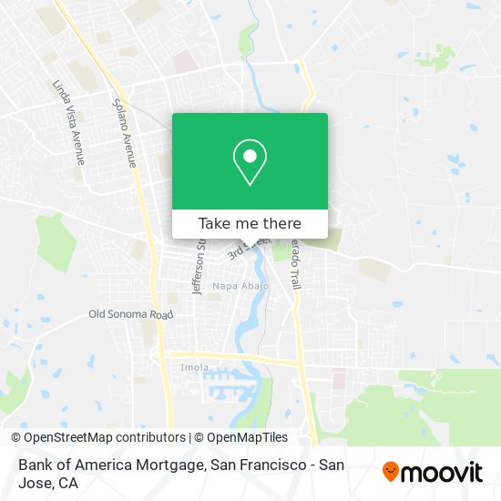 Mapa de Bank of America Mortgage