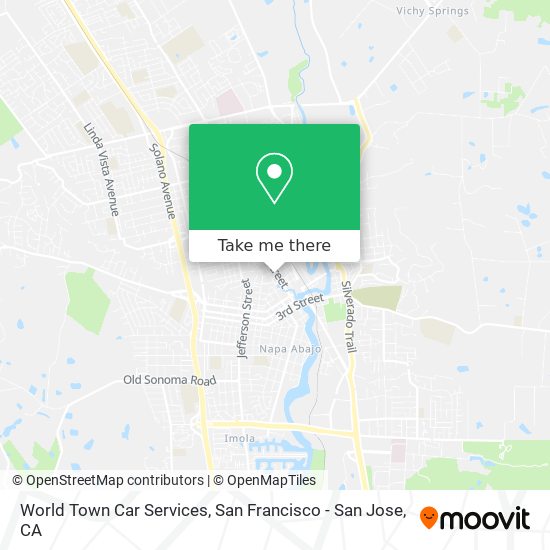 World Town Car Services map