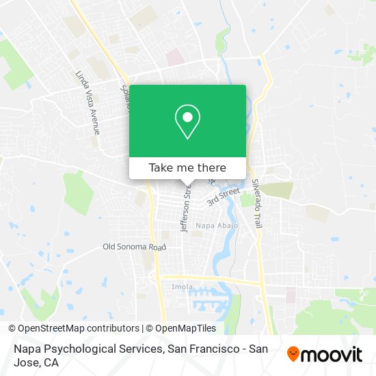 Napa Psychological Services map