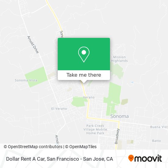 Dollar Rent A Car map