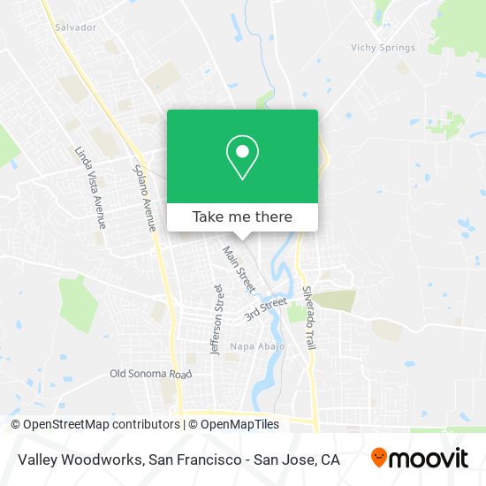 Valley Woodworks map