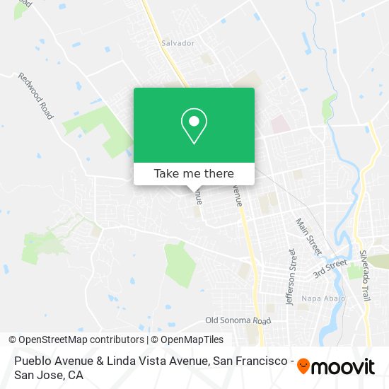 Pueblo Avenue & Linda Vista Avenue map