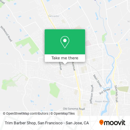 Trim Barber Shop map