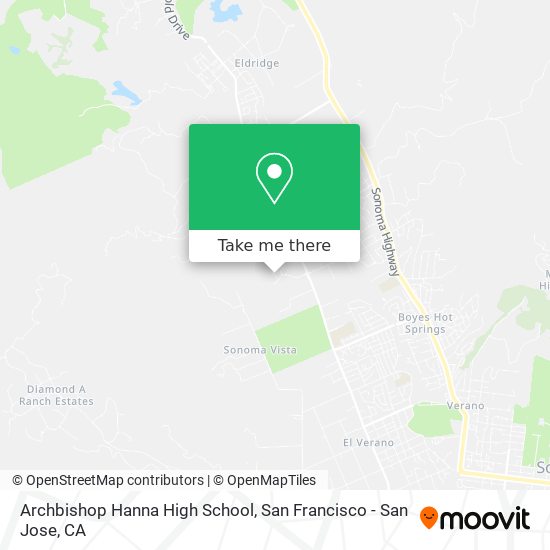 Archbishop Hanna High School map