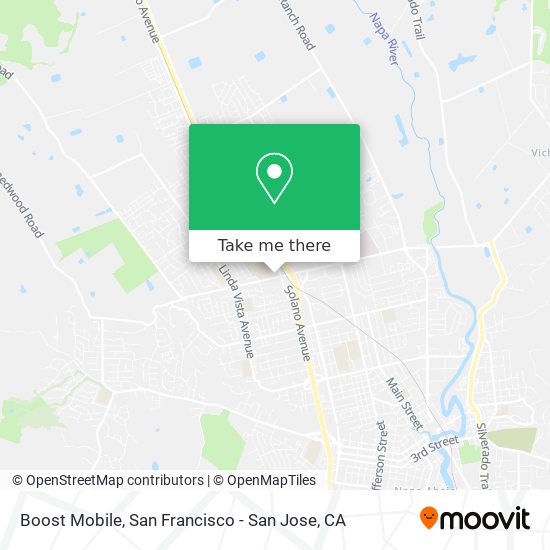 Mapa de Boost Mobile
