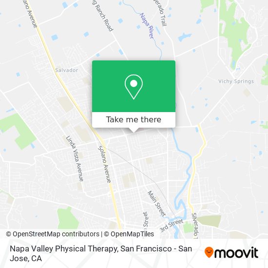 Mapa de Napa Valley Physical Therapy