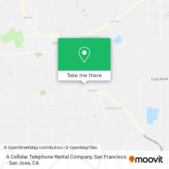 Mapa de A Cellular Telephone Rental Company