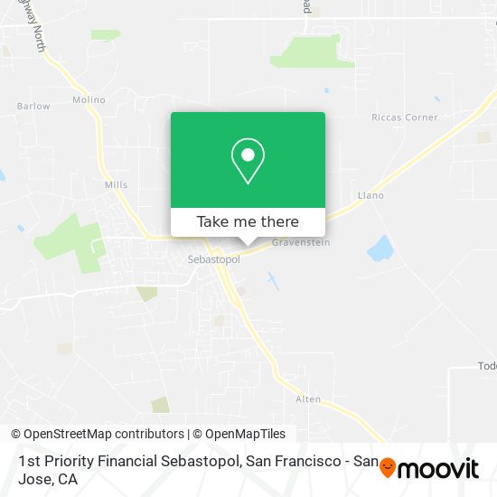 1st Priority Financial Sebastopol map