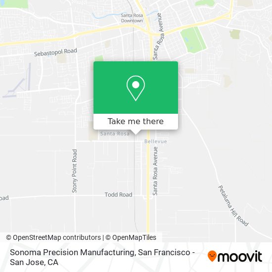 Mapa de Sonoma Precision Manufacturing