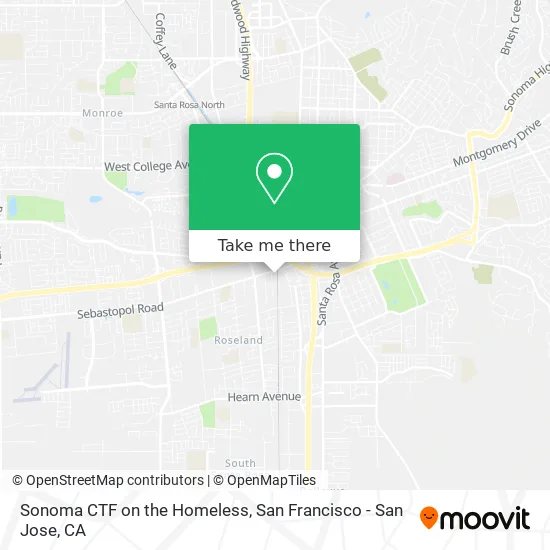 Sonoma CTF on the Homeless map