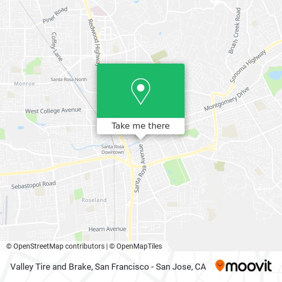 Valley Tire and Brake map