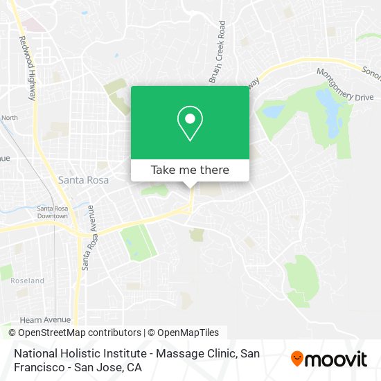 National Holistic Institute - Massage Clinic map