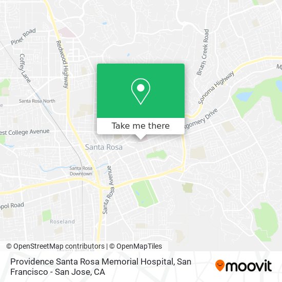 Providence Santa Rosa Memorial Hospital map