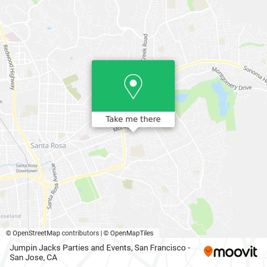 Jumpin Jacks Parties and Events map