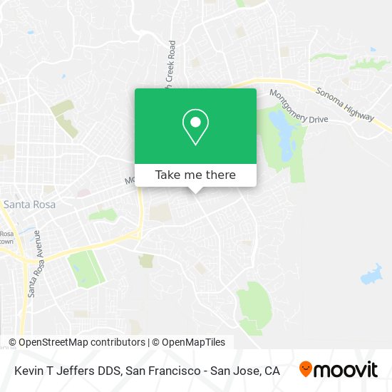 Kevin T Jeffers DDS map