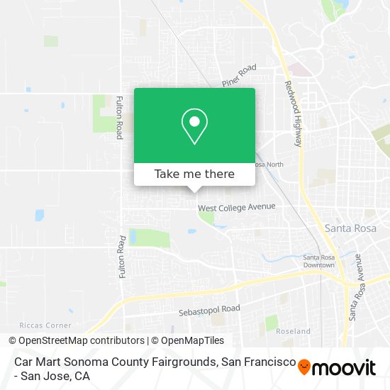 Mapa de Car Mart Sonoma County Fairgrounds