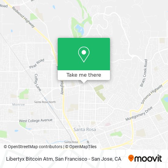 Mapa de Libertyx Bitcoin Atm