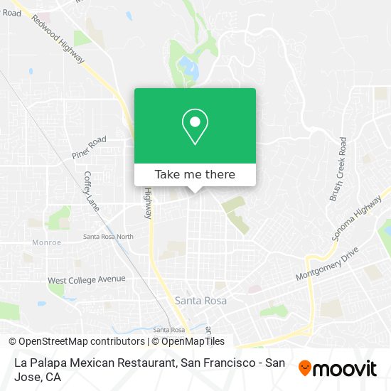 La Palapa Mexican Restaurant map