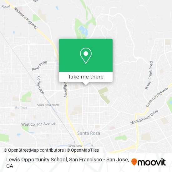 Lewis Opportunity School map