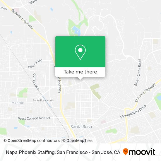 Napa Phoenix Staffing map