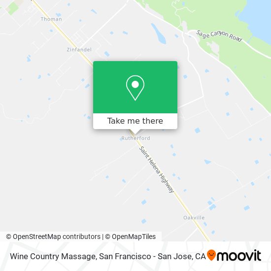 Wine Country Massage map